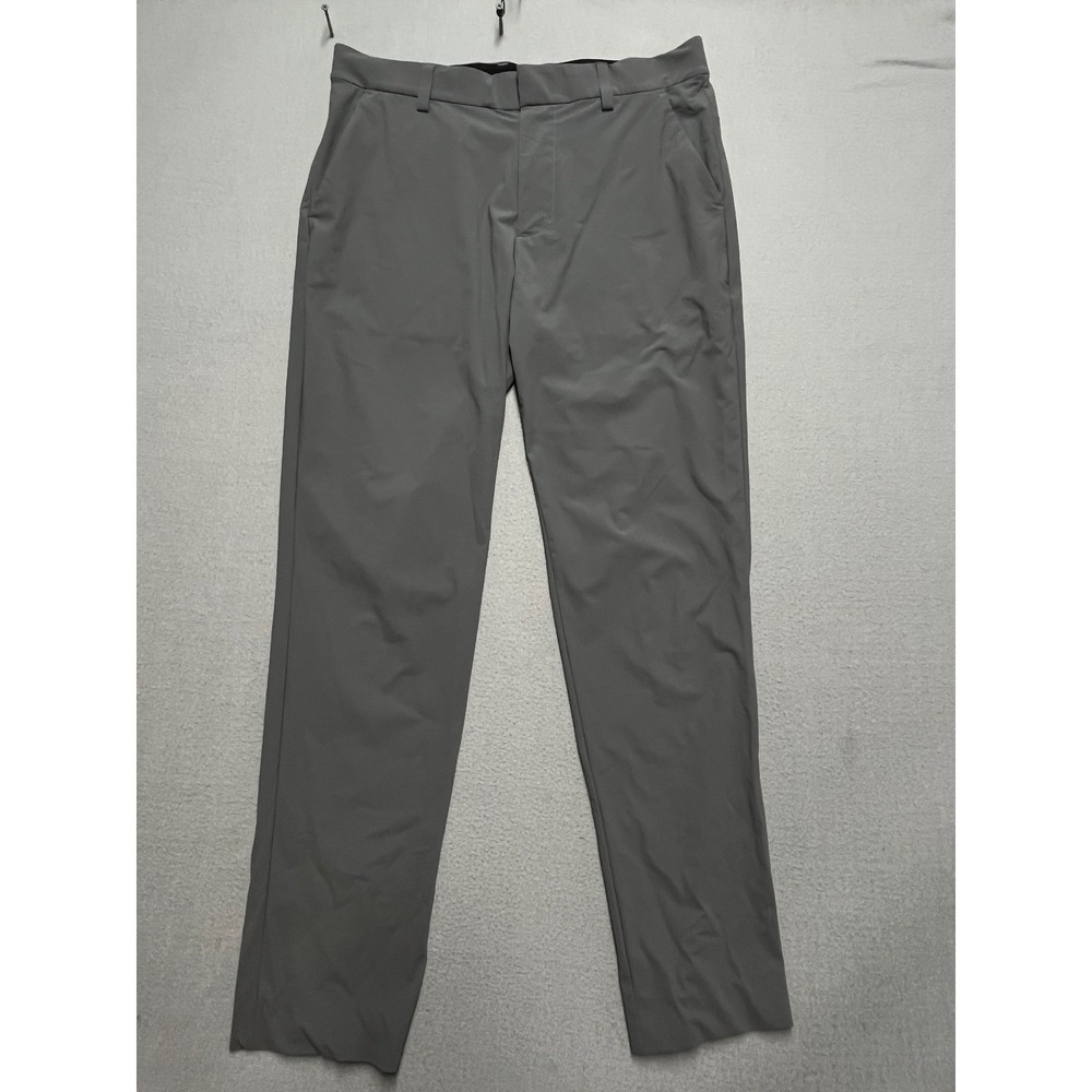 G/FORE Mens Performance Golf Pants Grey Stretch Trousers 32x32 Slim Fit RN100308